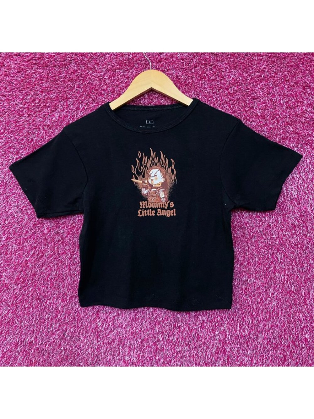 Chucky Child's Play Mommy's Little Angel Girls Baby T-Shirt Large